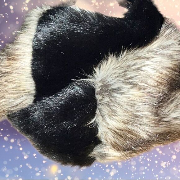 Faux fur tri colored wrap scarf! Nwot - Picture 3 of 5
